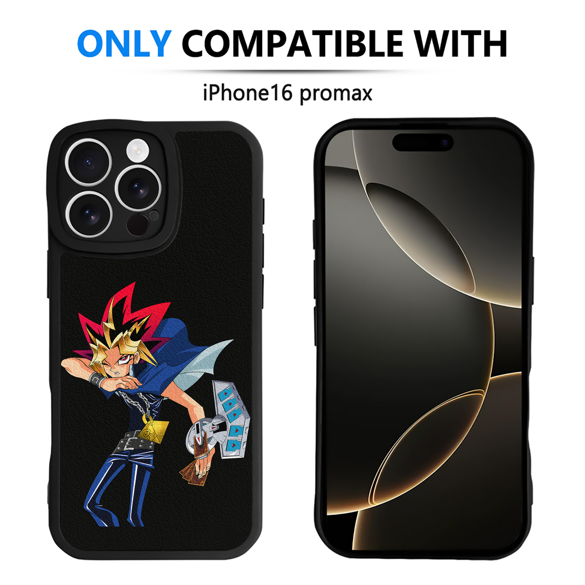 遊☆戯☆王 Yu-Gi-Oh! 【iPhone 16シリーズ対応】シリコンスマホケース（レザー調） 材質：シリコン